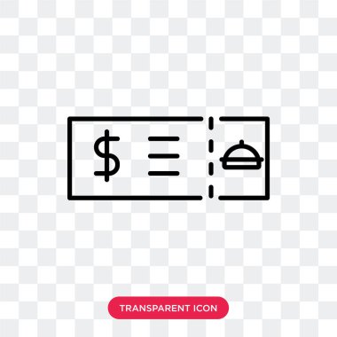 Saydam arka plan üzerinde kupon logo tasarımı izole kupon vektör simgesi