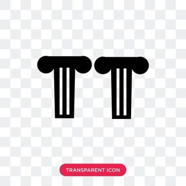 Saydam arka plan üzerinde Gre izole Yunan ayağı vektör simgesi