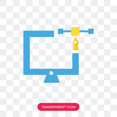  şeffaf arka plan, logo tasarımı izole vektör simgesi