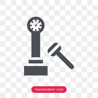 Saydam arka plan üzerinde çekiç lo izole çekiç vektör simgesi