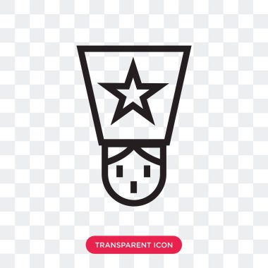 Saydam arka plan üzerinde cadı logo izole cadı vektör simgesi