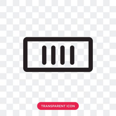 Saydam arka plan üzerinde pil izole pil vektör simgesi 