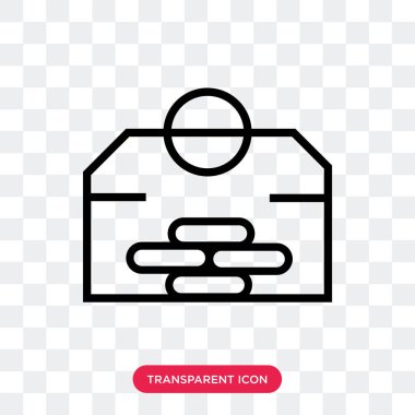 Saydam arka plan üzerinde tasarruf izole tasarruf vektör simgesi 