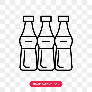 Saydam arka plan üzerinde Soda logo tasarımı izole soda vektör simgesi