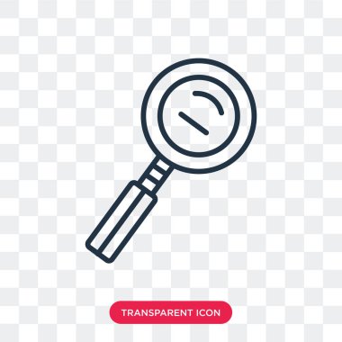 Zoom şeffaf arka plan üzerinde izole vektör simge logo tasarım Zoom