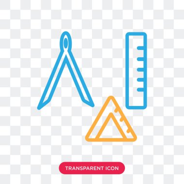 Saydam arka plan üzerinde pusula izole pusula vektör simgesi 