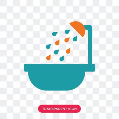 Saydam arka plan üzerinde lavabo logosu d izole vektör simge lavabo