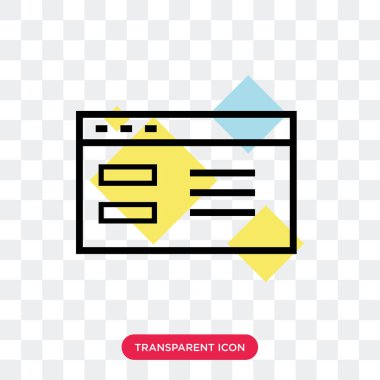 Saydam arka plan üzerinde Web logosu des izole web vektör simgesi