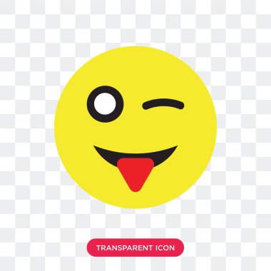 Saydam arka plan üzerinde Wink logosu d izole vektör simge wink