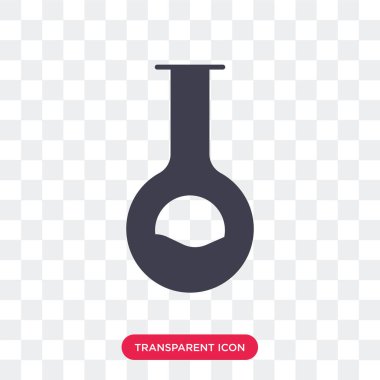 Şeffaf arka plan üzerinde Flask logo izole şişesi vektör simgesi