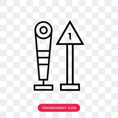 Amerikan futbolu vektör simgesi üzerinde şeffaf arka plan izole