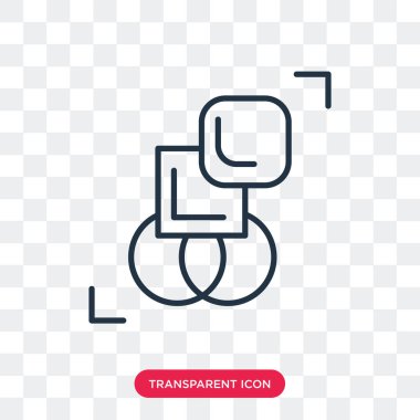 Saydam arka plan üzerinde karışım logo tasarımı izole karışım vektör simgesi