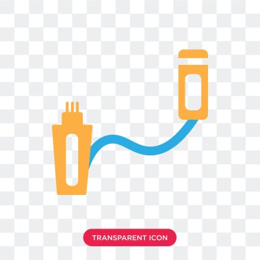 Saydam arka plan üzerinde Usb logosu des izole Usb vektör simgesi