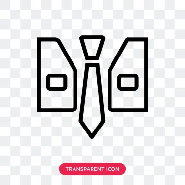 Saydam arka plan üzerinde giysi izole giyim vektör simgesi 