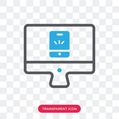 Saydam arka plan üzerinde Respo izole duyarlı vektör simgesi