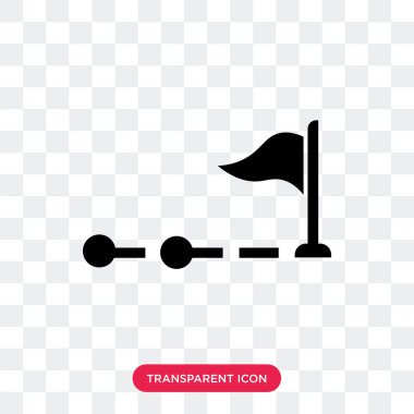 Saydam arka plan üzerinde Lo izole konum bayrak vektör simgesi