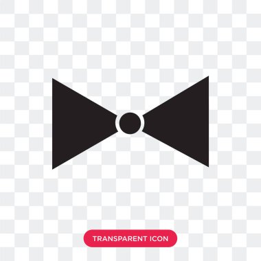 Beyaz ayrıntıları vektör simgesi üzerinde transparen izole kravatla şerit