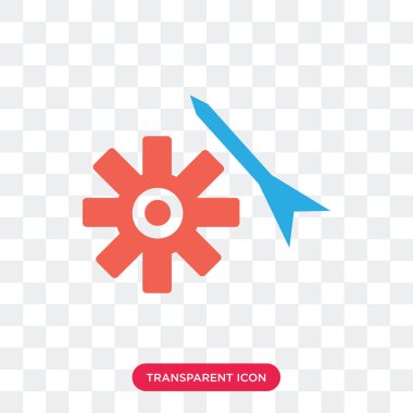 Ayarları şeffaf arka plan üzerinde izole simge vektör ayar