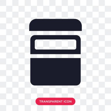 Saydam arka plan üzerinde yatak logo des izole yatak vektör simgesi