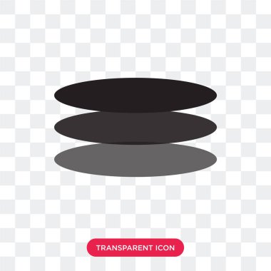 Saydam arka plan üzerinde katmanlar lo izole katmanları vektör simgesi