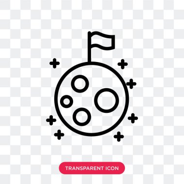 Bayrak simgesini şeffaf arka plan üzerinde bayrak logosu d izole vektör