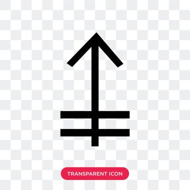 Saydam arka plan üzerinde Upward lo izole yukarı doğru vektör simgesi