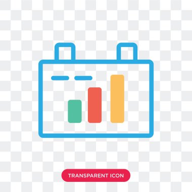 Saydam arka plan üzerinde Clipbo izole Pano vektör simgesi