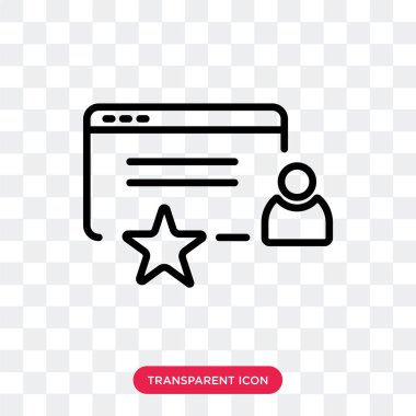 Saydam arka plan üzerinde profil izole profil vektör simgesi 