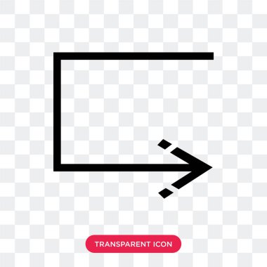 Saydam arka plan üzerinde dönüş lo izole dönüş vektör simgesi