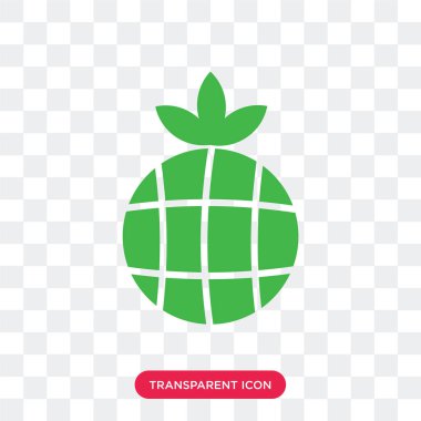 Yaprak vektör simgesi üzerinde şeffaf arka plan izole toprakla, 
