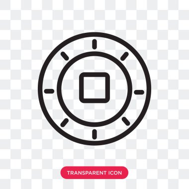 Saydam arka plan üzerinde sikke logosu d izole sikke vektör simgesi