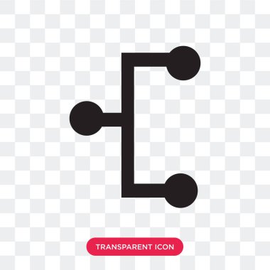  şeffaf arka plan, logo tasarımı izole vektör simgesi