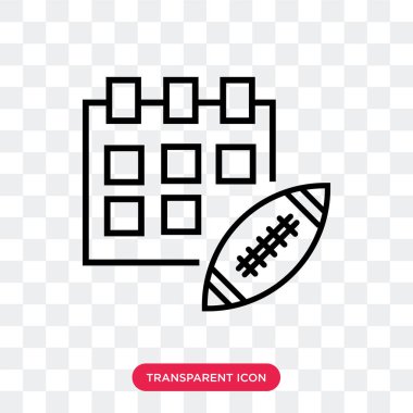 Saydam arka plan üzerinde Calenda izole takvim vektör simgesi