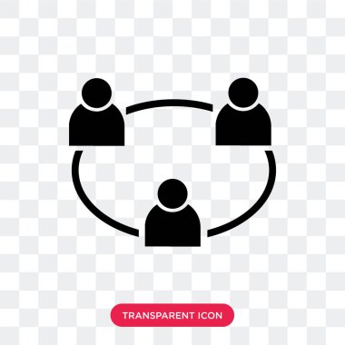 Saydam arka plan üzerinde Co izole işbirliği vektör simgesi