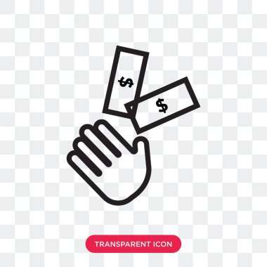 Saydam arka plan üzerinde yatırımcıların izole yatırım vektör simgesi