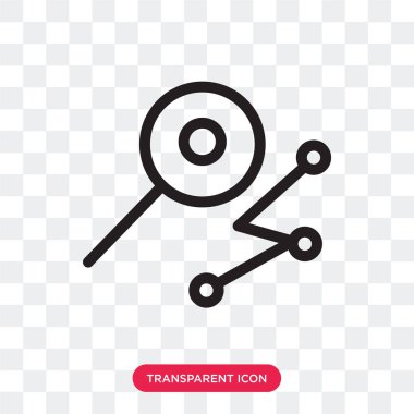 Saydam arka plan üzerinde arama lo izole arama vektör simgesi