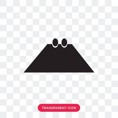 Saydam arka plan üzerinde izole dikdörtgen kese vektör simgesi