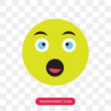 Saydam arka plan üzerinde mutlu logosu izole mutlu vektör simgesi