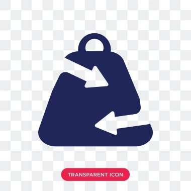 Şeffaf backgr izole ekolojik alışveriş çantası vektör simgesi