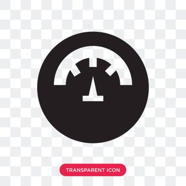 Saydam arka plan üzerinde Temp izole sıcaklık vektör simgesi