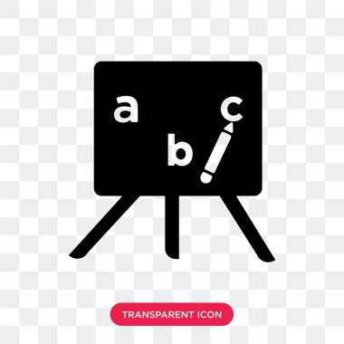 İzole öğretmen vektör simge şeffaf arka plan üzerinde öğretmen 