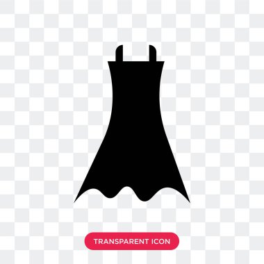 Şeffaf adam izole kadın siyah elbise vektör simgesi