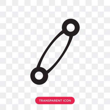 Saydam arka plan üzerinde PIN izole PIN varyant vektör simgesi 