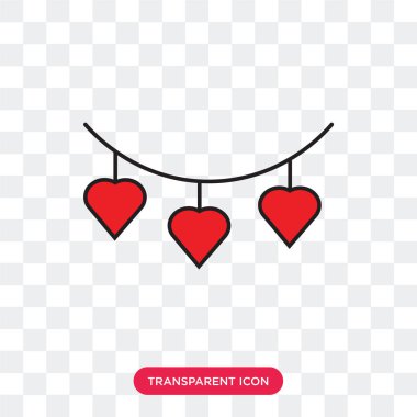 Saydam arka plan üzerinde Necklac izole kolye vektör simgesi