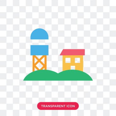 saydam arka plan üzerinde su logo izole su vektör simgesi