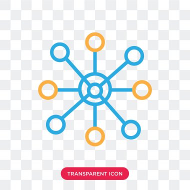 Saydam arka plan üzerinde ağ izole ağ vektör simgesi 