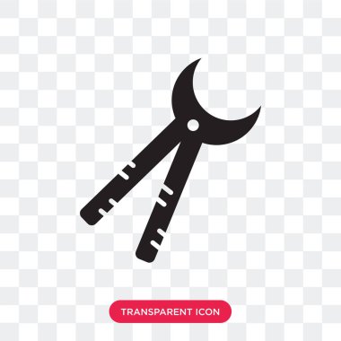 Saydam arka plan üzerinde kaynakçı lo izole kaynakçı vektör simgesi