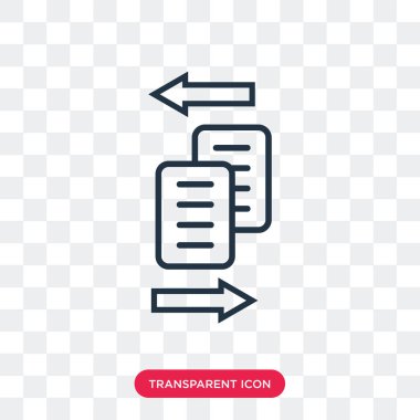 Saydam arka plan üzerinde dosya logo tasarımı izole dosya vektör simgesi