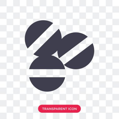 Saydam arka plan üzerinde hap logosu d izole hap vektör simgesi