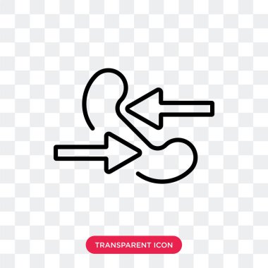 Saydam arka plan üzerinde telefon izole telefon vektör simgesi